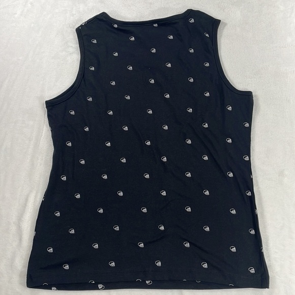 The Roadster Life Co‎ Skulls Womens M 100% Cotton Novelty Black Sleeveless Shirt - Picture 8 of 9